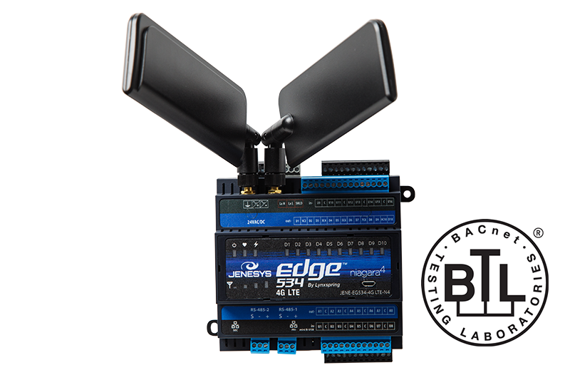Lynxspring JENEsys Edge 534 4G LTE BTL-Certified cellular gateway controller